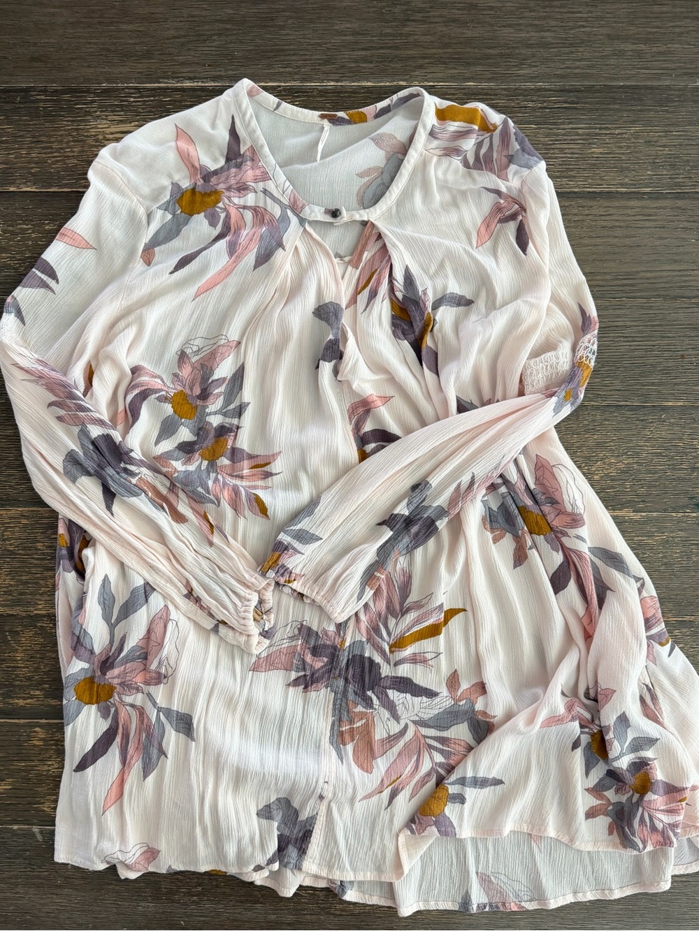 Free People Floral Tunic